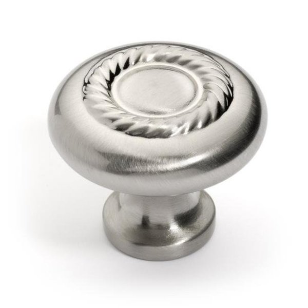 Dynasty Hardware Dynasty Hardware K-5104-SN Super Saver Rope Cabinet Knob; Satin Nickel K-5104-SN